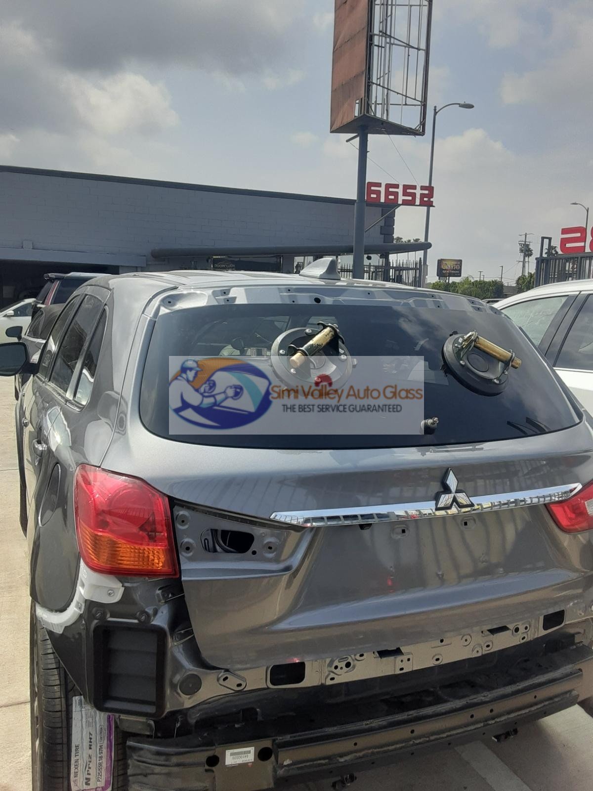 Rear glass replacement job Camarillo